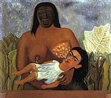 Frida Kahlo My Wet Nurse and I painting